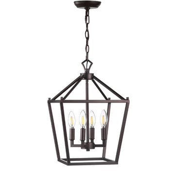 Pagoda Lantern Metal LED Pendant - JONATHAN Y